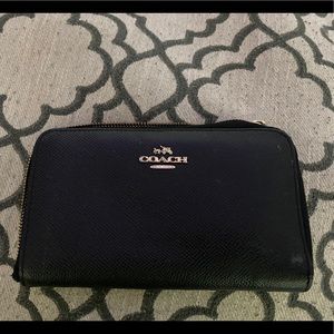 Coach Black Leather Wallet